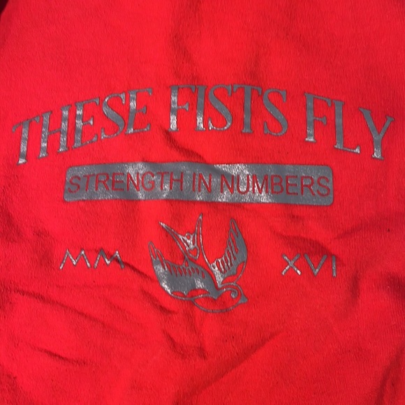 Cozy TFF red unisex sweater - Picture 2 of 3